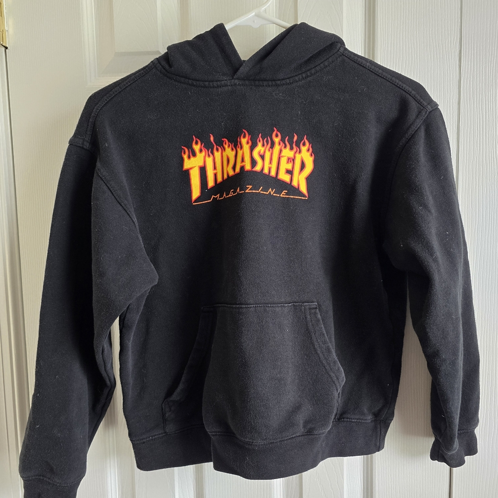 Thrasher Kids Black Hoodie